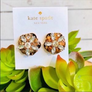 Kate Spade Statement Flower Earrings NWT